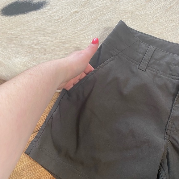 Prana Alana Shorts in a dark iron or grey color - Picture 4 of 10